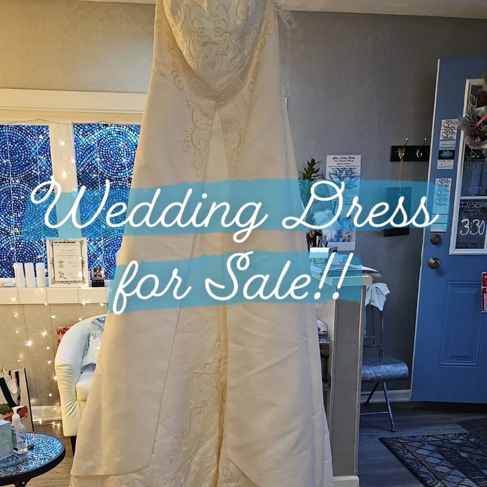 This is a David's Bridal Gown, never worn-  Unused w tag